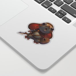 Terrified Adventurer Mouse Sticker