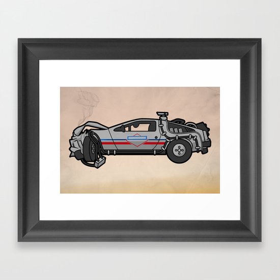 licensed to hill valley. Framed Art Print