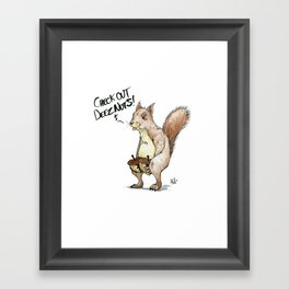 A Sassy Squirrel Framed Art Print