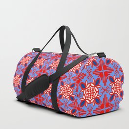 Cheerful Retro Modern Kitchen Tile Mini Pattern Duffle Bag