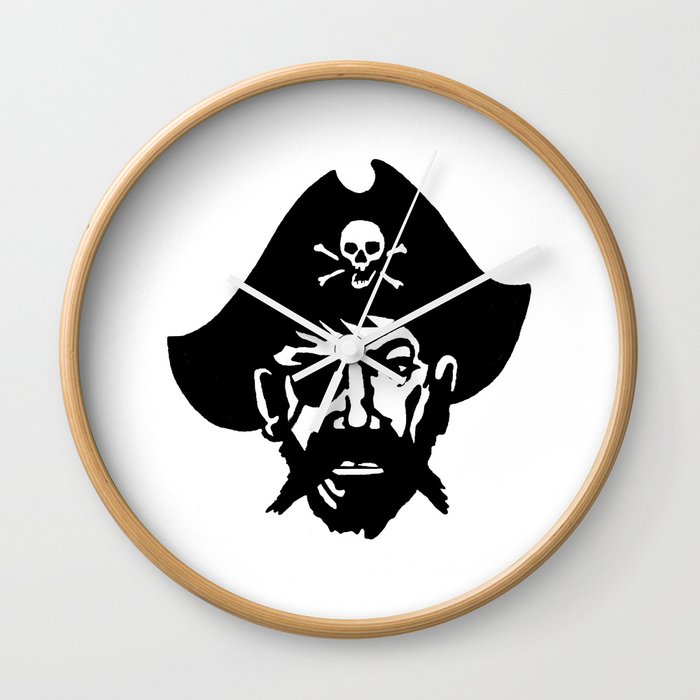 Captain Kidd II (The Rude Pirate) Wall Clock