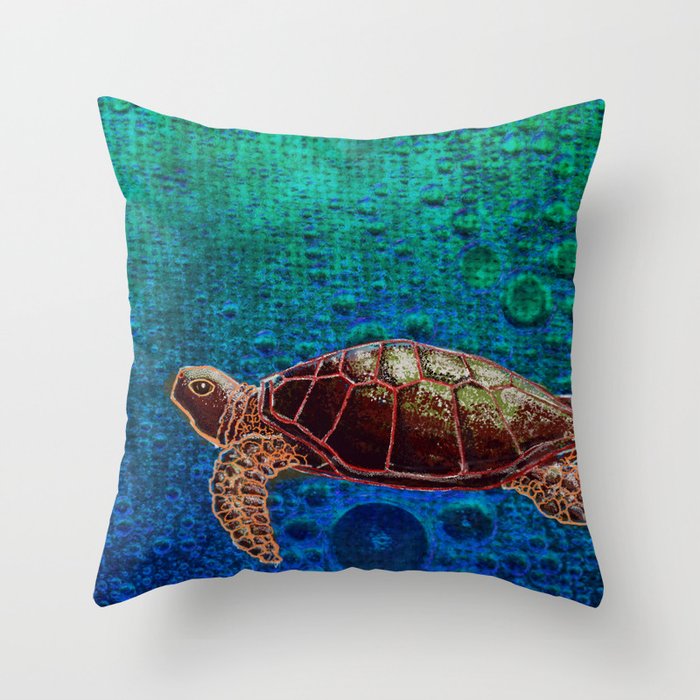 Turtle Patience Throw Pillow