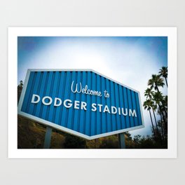 Welcome to Dodger Stadium | Los Angeles California Nostalgic Iconic Sign Art Print Tapestry Art Print | Photo Picture Design, Amazing Gallery Vibe, Artworks And Artwork, Photo, Losdodgers Angels, Boys In Blue, Aesthetic Of Country, Best Travel Pictures, Beautiful Adventure, Trendy Decor Vibes 