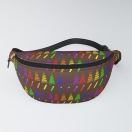 Rainbow Pencil Coloring Trees Fanny Pack