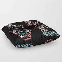 Love You Floral  Floor Pillow