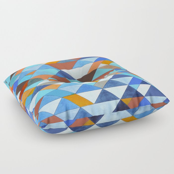 triangle floor pillow