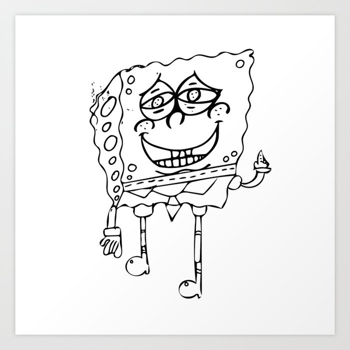 Spongebob Art Print by Autumn Dawn | Society6