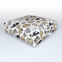 dogs Outdoor Floor Cushion | Pattern, Shibainu, Schnauzer, Poodle, Wirefoxterrier, Welshcorgi, Animal, Cockerspaniel, Roughcollie, Bordercollie 