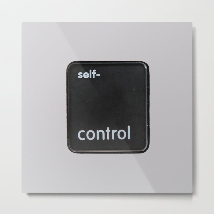 The key to self-control Metal Print