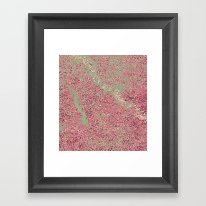Raspberry Landscape Framed Art Print