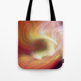 Warm Psychedelic Fibers Tote Bag