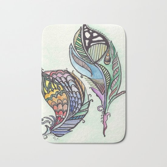 Two Feathers Bath Mat