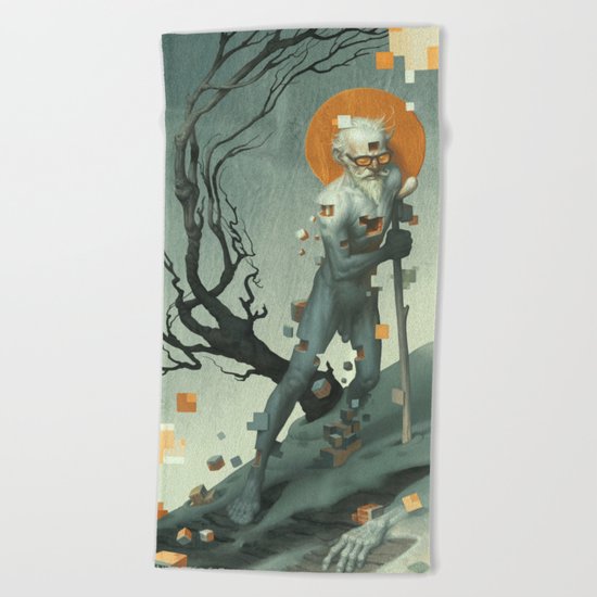 Aboard a Dying Construct Beach Towel