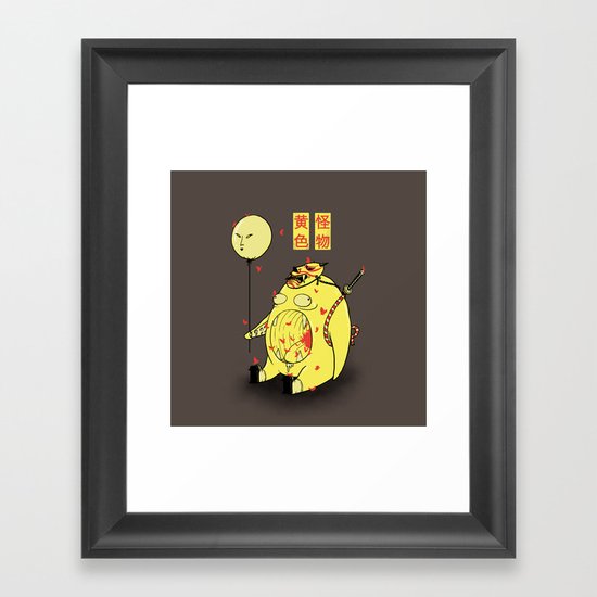 My Yellow Monster Framed Art Print