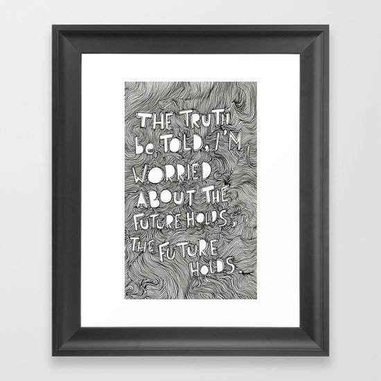 What the future holds? Framed Art Print
