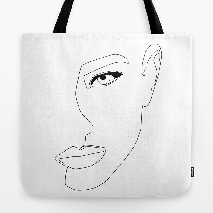 Face Shadow Tote Bag by Explicit Design | Society6