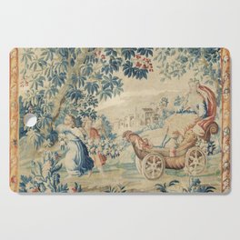 Antique 17th Century Goddess Flora French Tapestry  Cutting Board