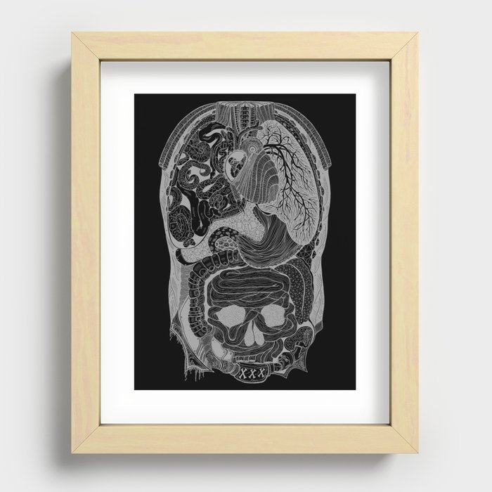 Gross Anatomy (variant) Recessed Framed Print
