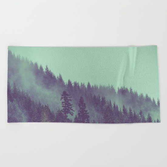 Adventure Awaits Forest Beach Towel