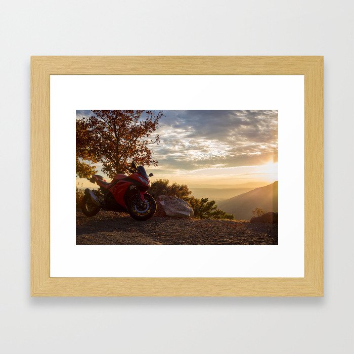 Setting the Ride to Happiness Framed Art Print