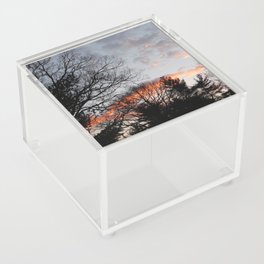 red clouds in the sky Acrylic Box