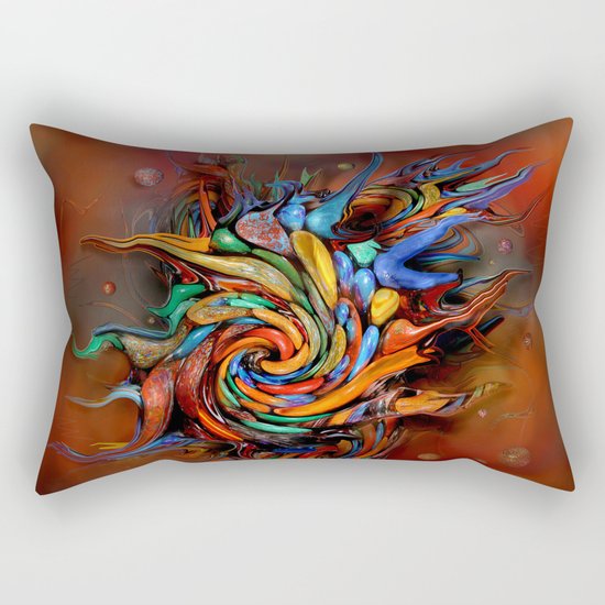 Abstract wash Rectangular Pillow