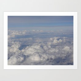 Up in the clouds Art Print