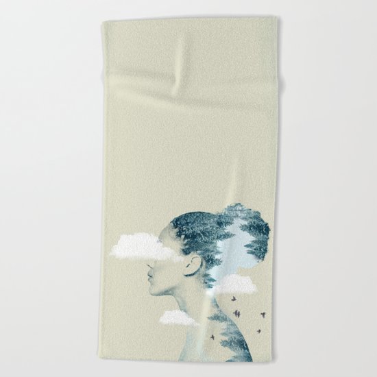 Thinking Green Beach Towel