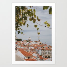 Sunny Day in Lisbon Art Print | Photo, Tourism, Iconic, Europe, Sevenhills, Lisbon, Portugal, Travel, Landscape, Adventure 