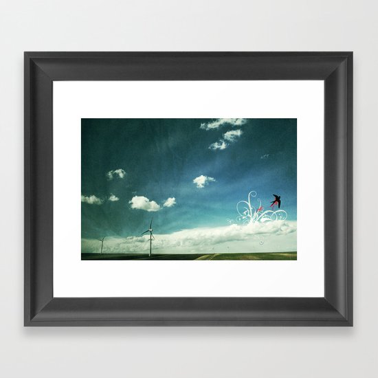 skyred Framed Art Print