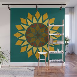 Native Sunflower Wall Mural