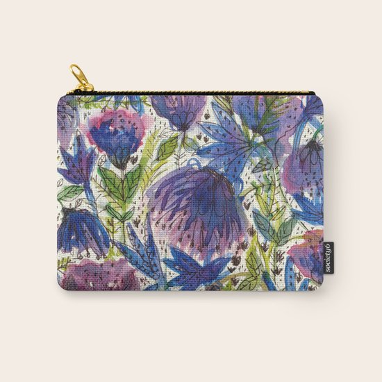 Wild Flowers Carry-All Pouch
