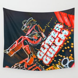 Las Vegas Cowgirl Wall Tapestry