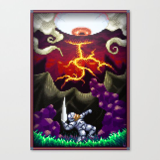 Pixel Art series 5 : The eye Canvas Print