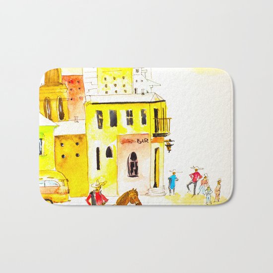 Somewhere in Mexico Bath Mat