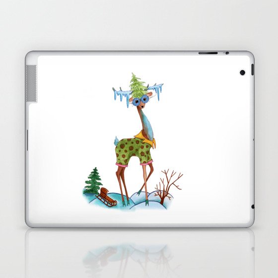 Fashion Christmas Deer 4 Laptop & iPad Skin