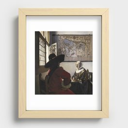 art by johannes vermeer Recessed Framed Print