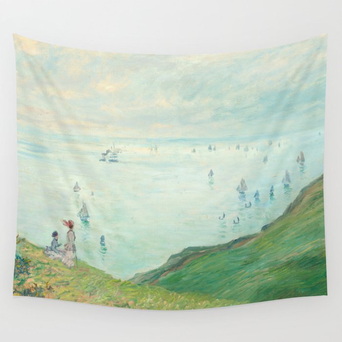 Claude Monet - Cliffs at Pourville Wall Tapestry