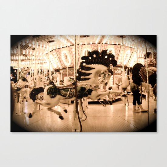 Merrily They Go Canvas Print
