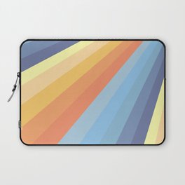 Classic Colorful Abstract Minimal Retro Style Stripe Rays Laptop Sleeve