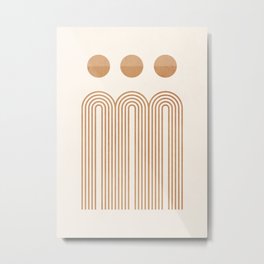 Minimal Geometric 107 Metal Print | Abstract, Graphicdesign, Digital, Modern, Curated, Boho, Geometric Art, Line, Geometric, Contemporary 