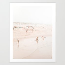 At the beach ten (part one of a diptych) - Minimal Beach - Ocean Sea photography Art Print