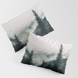 Over the Mountains and trough the Woods -  Forest Nature Photography Pillow Sham