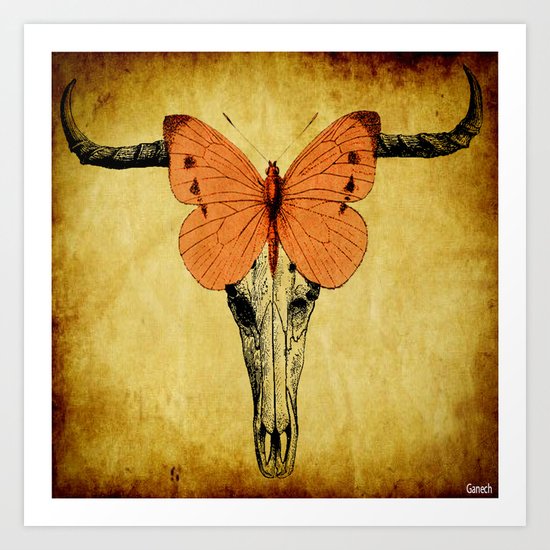 The mystic butterfly Art Print