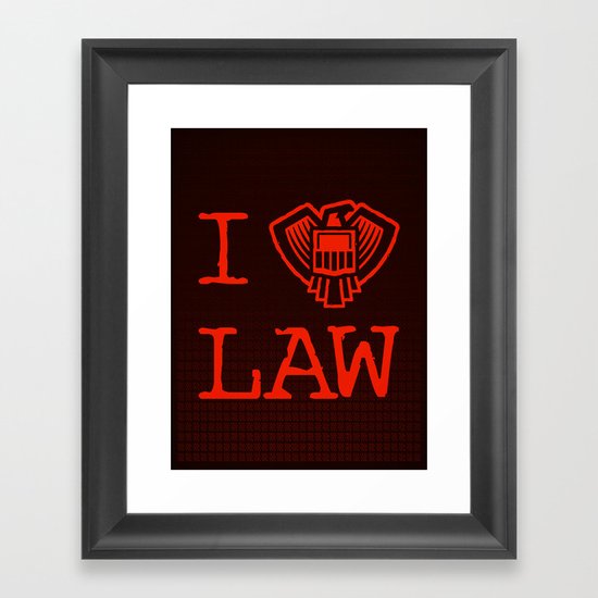 Law Lover Framed Art Print