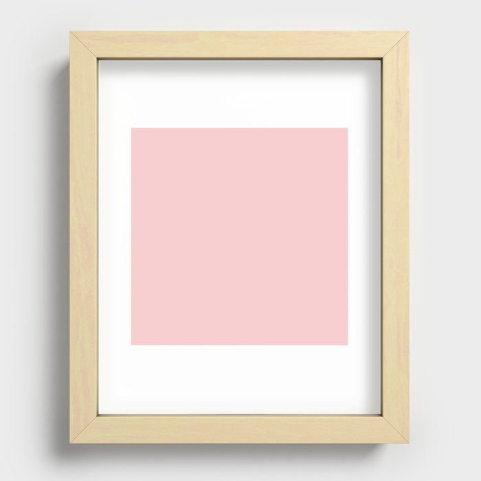 Rose Quartz Pink Recessed Framed Print