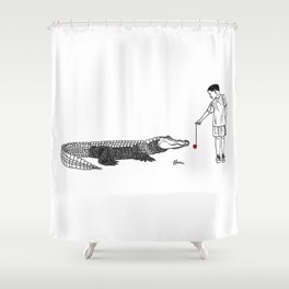 Danger Kids: Gator Games Shower Curtain