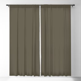 Graphite Dark Brown Grey Solid Color Pairs To Sherwin Williams Muddled Basil SW 7745 Blackout Curtain