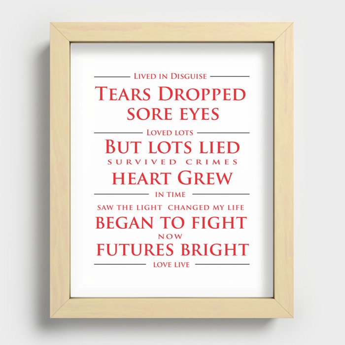 Futures Bright Recessed Framed Print