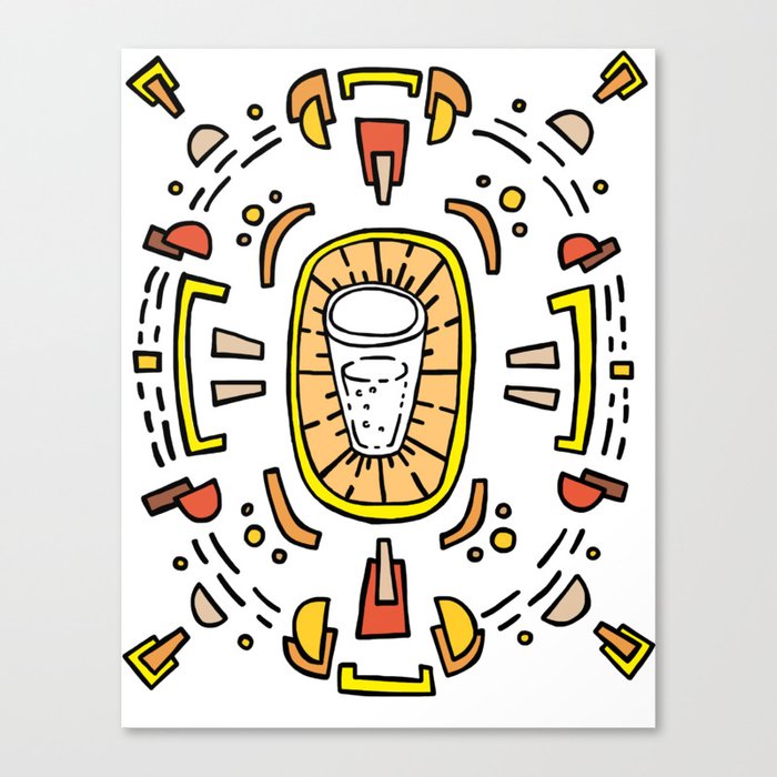 cheers (in amber)! Canvas Print